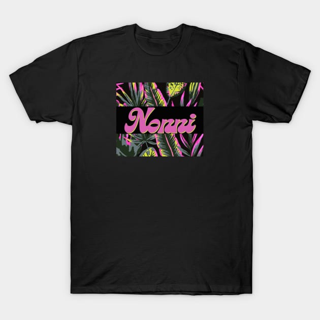 Nonni Themed Design with plants T-Shirt by MCsab Creations